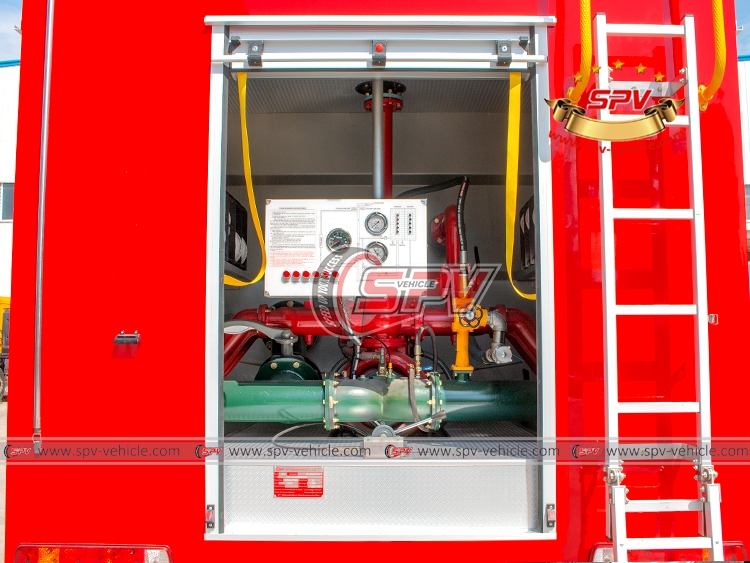 Dry Powder Water Foam Fire Truck IVECO - Operation Pannel